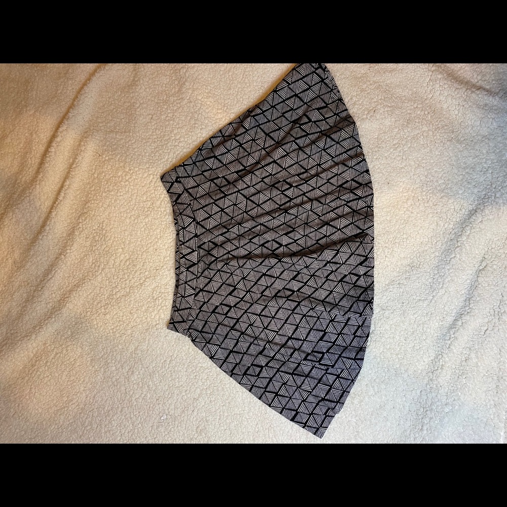 Tribal pattern skater skirt